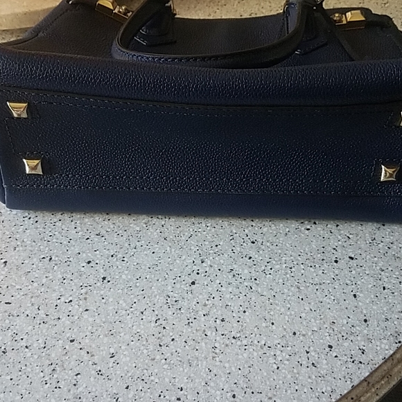 Henri Bedal satchel leather _ dark royal blue _ gold - Picture 9 of 16